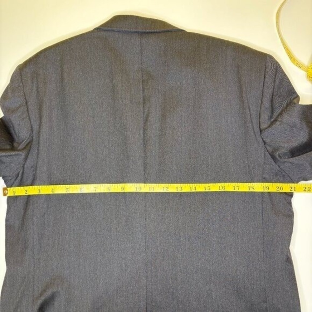 Jos A Bank Signature Collection Mens 40R 100% Wool Blazer Sport Jacket Black - Picture 10 of 14